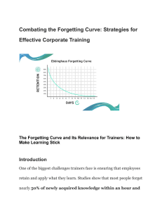 Combating the Forgetting Curve in Corporate Training