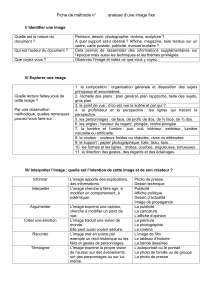 Fiche de méthode : Analyse d'image fixe