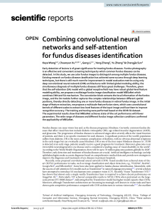 Combining convolutional neural networks and self-attention for fundus diseases identification