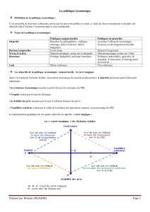 Politique Économique : Cours et Exercices sur l'Économie Marocaine