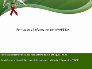 Formation VIH/SIDA : Atelier IFLA/FAIFE
