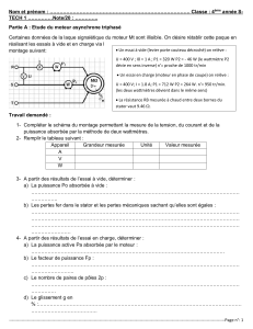 Moteur Asynchrone Triphasé : Exercices et Étude