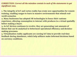 IoT & AR Grammar Correction Exercise