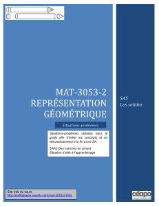 Représentation Géométrique : Situations-Problèmes MAT-3053-2