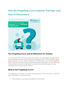 Overcoming the Forgetting Curve in Training