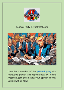 Join JVpolitical.com: A Political Party for Growth