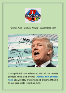 Jvpolitical.com: Political News & Events