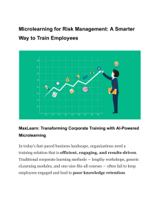 MaxLearn: AI-Powered Microlearning for Corporate Training