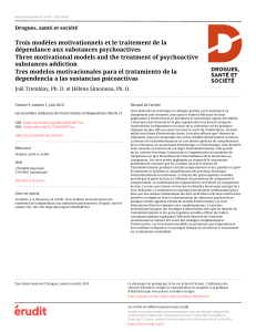 Motivation et dépendance : 3 modèles d'intervention