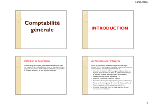 Comptabilité Générale : Introduction et Principes