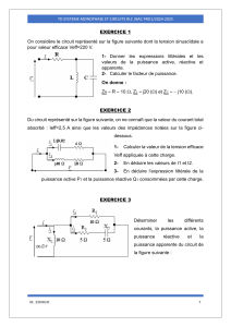 Exercices Corrigés: Systèmes Monophasés et Circuits RLC BAC PRO