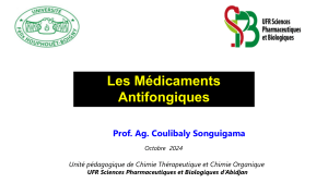 Antifongiques : Classification, RSA et Indications