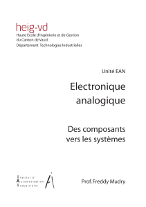 &Eacute;lectronique Analogique : Cours HEIG-VD