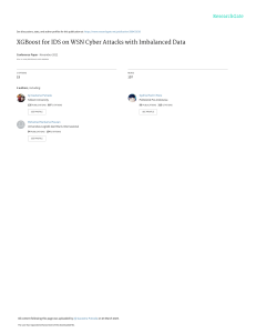XGBoost for IDS on WSN Cyber Attacks