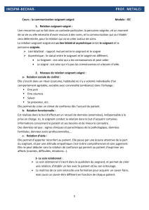 Communication Soignant-Soigné : Cours IEC