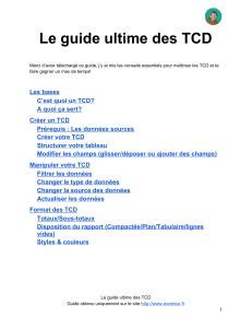 Guide Ultime TCD Excel : Créez et Maîtrisez vos Tableaux Croisés