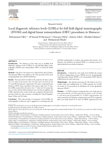 Mammography DRLs in Morocco: FFDM & DBT Research