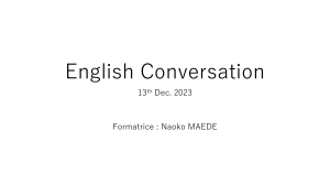 English Speech & Conversation Skills: Presentation