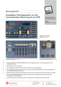 Steuerungstechnik Trainingssystem: SPS & konventionelle Steuerung