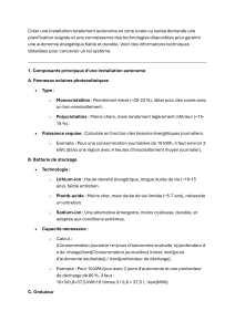 Installation Autonome : Guide Technique Solaire Photovoltaïque