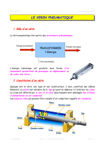 Vérin pneumatique : fonctionnement, types et dimensionnement