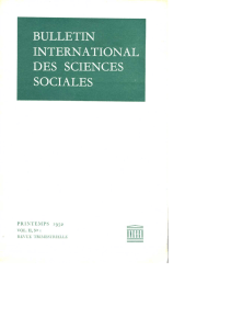 Bulletin International des Sciences Sociales, 1950