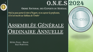 Rapport d'Activit&eacute;s ONES S&eacute;n&eacute;gal 2023/2024