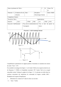 Examen d'électronique linéaire - Lycée