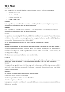 Exercices d'algorithmique pour d&eacute;butants