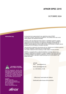 AFNOR SPEC : Économie Régénérative - Guide et Spécifications
