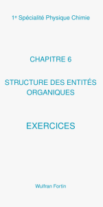 Exercices de Chimie Organique 1&egrave;re Sp&eacute;cialit&eacute;