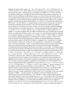 Int&eacute;grales et D&eacute;riv&eacute;es : Cours et Exercices