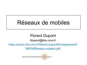 Réseaux Mobiles: Principes, Architecture et Technologies