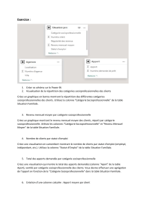 Exercice Power BI : Visualisation des données clients