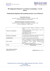 Développement financier et croissance au Maroc