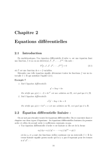 &Eacute;quations diff&eacute;rentielles : &Eacute;quations lin&eacute;aires et solutions