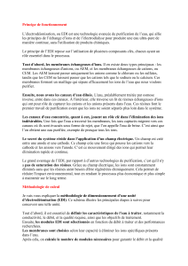 Dimensionnement d'une unit&eacute; d'&eacute;lectrod&eacute;ionisation (EDI)