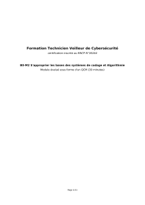 Cours AlgoBox : Bases Codage et Algorithmie Cybersécurité