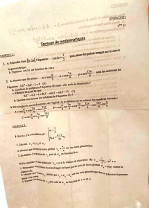Math Exercises: Trigonometry & Sequences