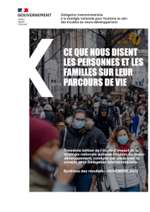 Rapport Impact Stratégie Autisme & TND 2022
