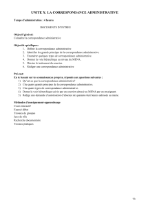 Correspondance Administrative : Cours et Principes