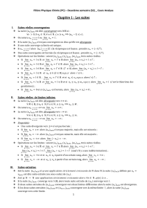 Cours d'Analyse : Les Suites (PC S2)