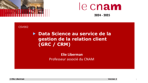 Data Science et CRM : Présentation du cours