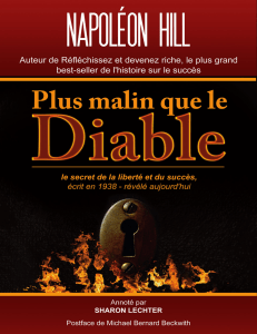 Plus Malin que le Diable: Napoléon Hill - Extrait du Livre