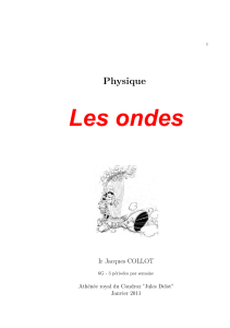 Physique : Les Ondes - Cours pour le Secondaire