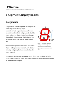 Bases des afficheurs 7 segments : Fonctionnement et identification