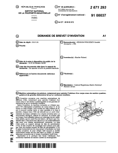 Brevet: Machine de peinture pour conteneurs maritimes