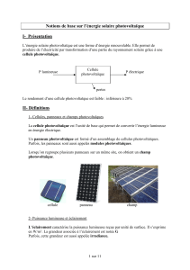 &Eacute;nergie solaire photovolta&iuml;que : cours d'introduction