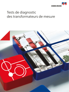 Tests de diagnostic des transformateurs de mesure