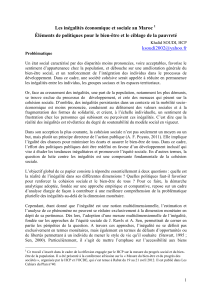 Inégalités économiques et sociales au Maroc